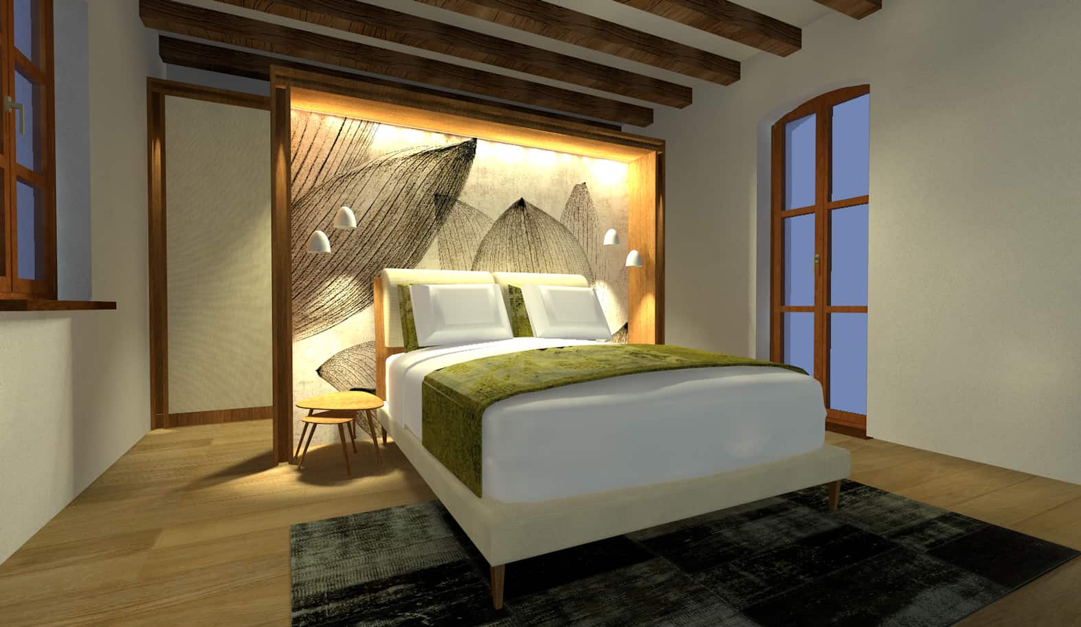 Projektstudie Bauernhaus Friaul | Schlafzimmer